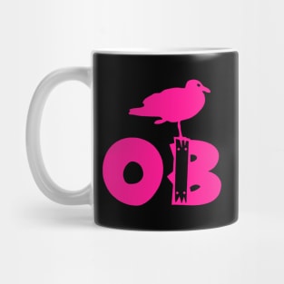 Ocean Beach Stumpy Pink Mug